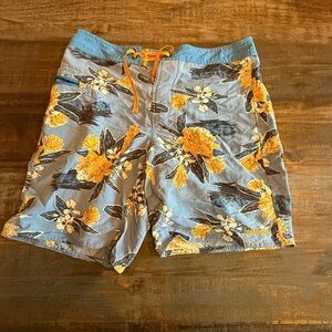 Patagonia Blue and Yellow Floral Men's Swim Shorts
